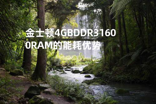 金士顿4GB DDR3 1600 RAM的能耗优势