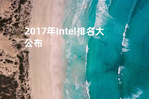 2017年Intel排名大公布