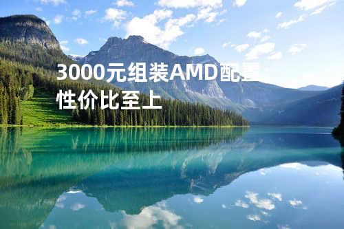 3000元组装AMD配置：性价比至上
