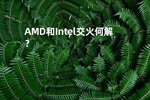 AMD和Intel交火何解？