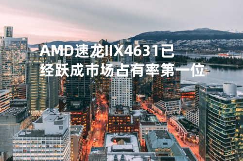 AMD速龙II X4 631 已经跃成市场占有率第一位