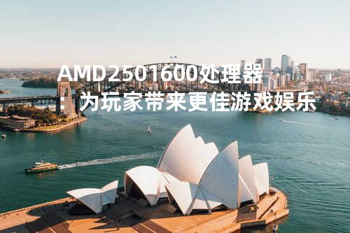 AMD 250 1600处理器：为玩家带来更佳游戏娱乐