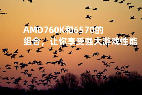 AMD 760K和6570的组合，让你享受强大游戏性能