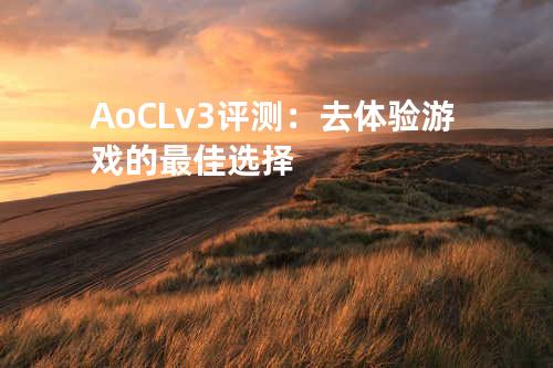 AoC Lv3 评测：去体验游戏的最佳选择